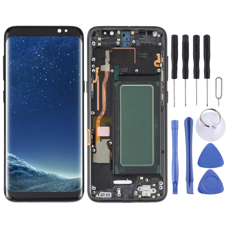 Samsung Galaxy S8 SM-G950 OLED LCD Screen with Frame and Digitizer Assembly
