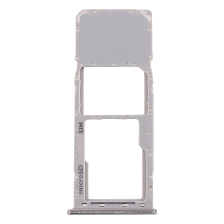SIM Card Tray + Micro SD Card Tray for Galaxy A20 A30 A50 (Silver)
