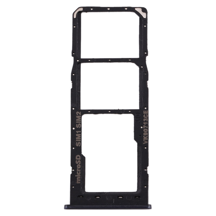SIM Card Tray + SIM Card Tray + Micro SD Card Tray for Galaxy A10(Black)