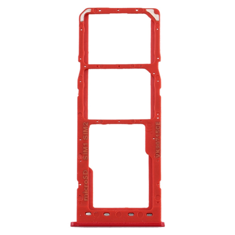 SIM Card Tray + SIM Card Tray + Micro SD Card Tray for Galaxy A10(Red)