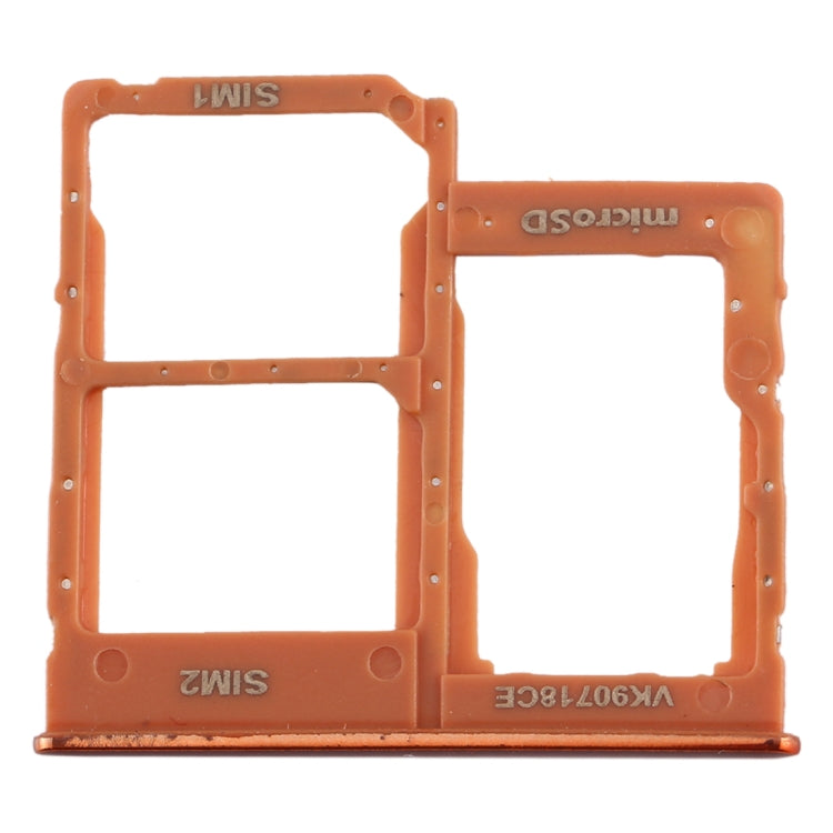 SIM Card Tray + SIM Card Tray + Micro SD Card Tray for Galaxy A40 (Orange)