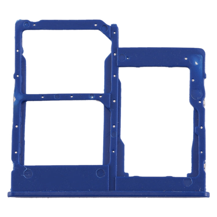 SIM Card Tray + SIM Card Tray + Micro SD Card Tray for Galaxy A40 (Blue)