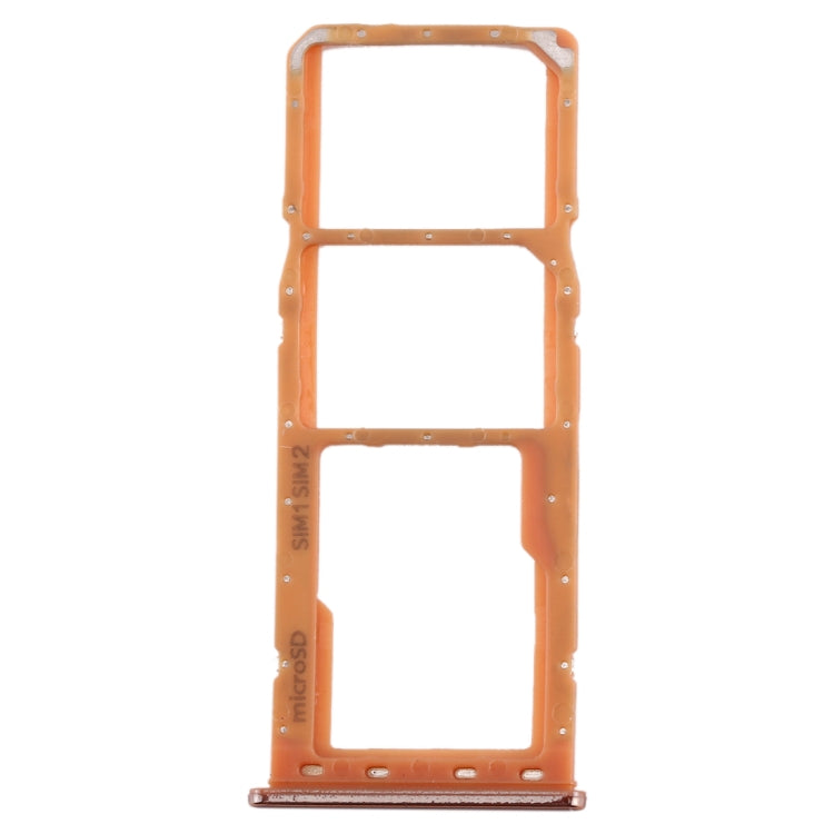 SIM Card Tray + SIM Card Tray + Micro SD Card Tray for Galaxy A20 A30 A50 (Orange)