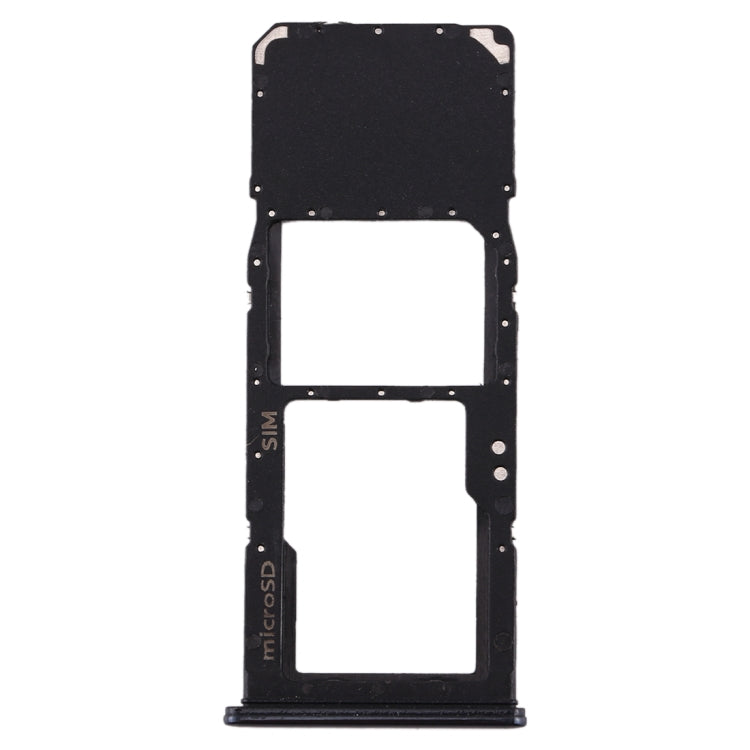 SIM Card Tray + Micro SD Card Tray for Galaxy A70 (Black)