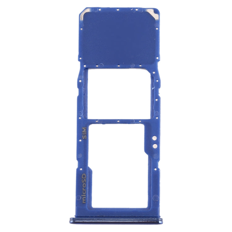 SIM Card Tray + Micro SD Card Tray for Galaxy A70 (Blue)