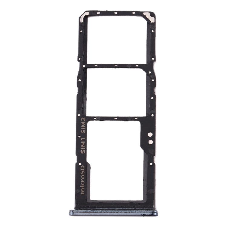 SIM Card Tray + SIM Card Tray + Micro SD Card Tray for Galaxy A70 (Black)