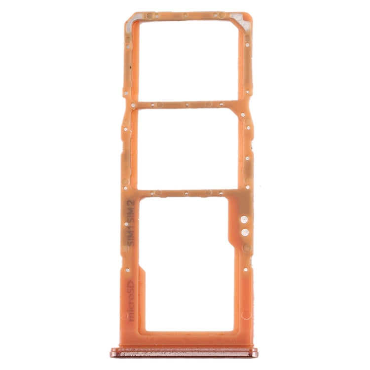 SIM Card Tray + SIM Card Tray + Micro SD Card Tray for Galaxy A70 (Orange)