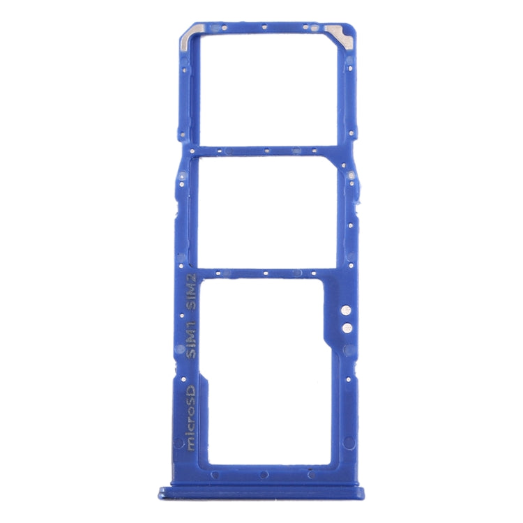 SIM Card Tray + SIM Card Tray + Micro SD Card Tray for Galaxy A70 (Blue)
