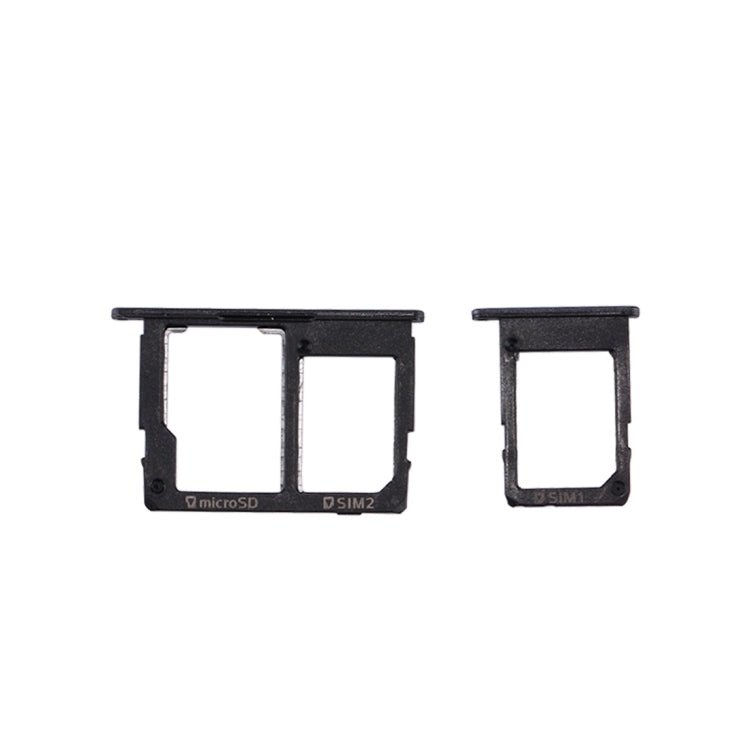 SIM Card Tray + Micro SD & SIM Card Tray for Galaxy J5 Prime / G570 & J7 Prime / G610(Black)