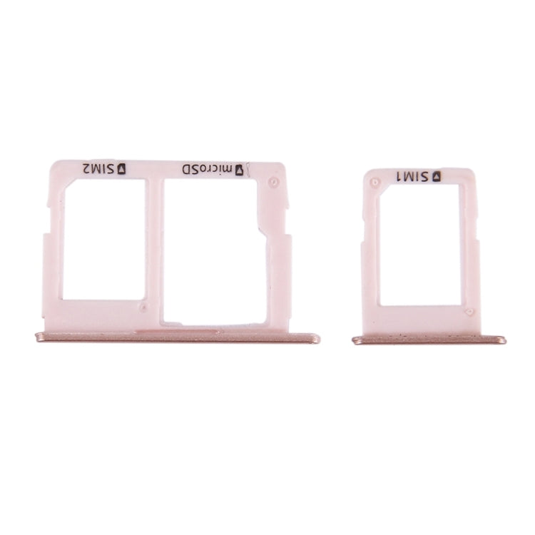 SIM Card Tray + Micro SD & SIM Card Tray for Galaxy J5 Prime / G570 & J7 Prime / G610(Rose Gold)