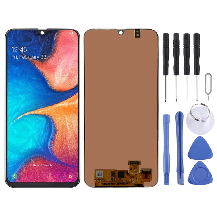 LCD Screen and Touch Digitizer Replacement for Galaxy A20 (Black)