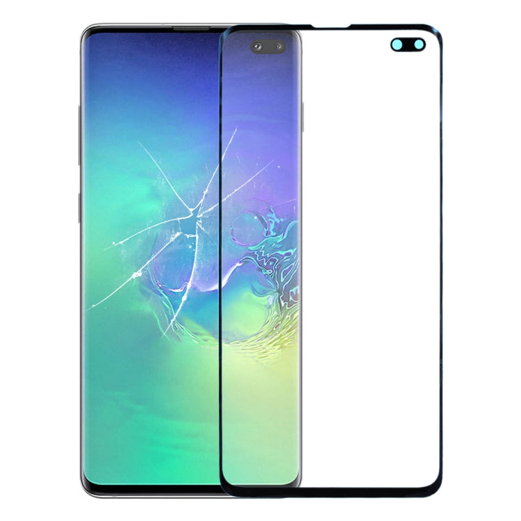 Front Glass Lens Replacement for Galaxy S10+ (Black)