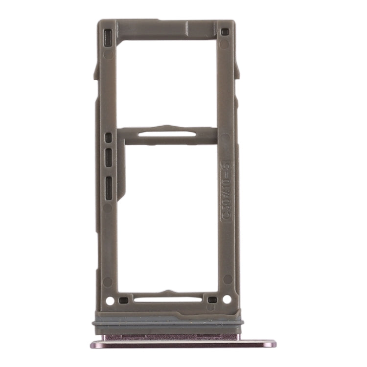 SIM Card Tray +  Micro SD Card Tray for Galaxy Note9 (Purple)