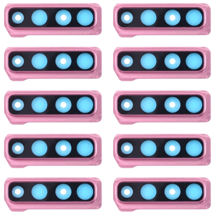 10-Piece Pink Camera Lens Cover Set for Samsung Galaxy A9 (2018) A920F/DS