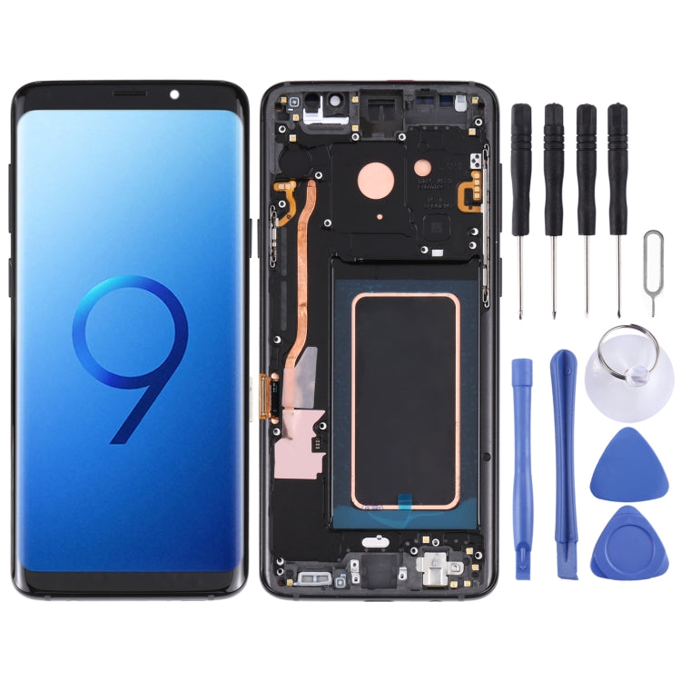 Samsung Galaxy S9+ Super AMOLED LCD Screen and Digitizer Assembly with Frame - Black