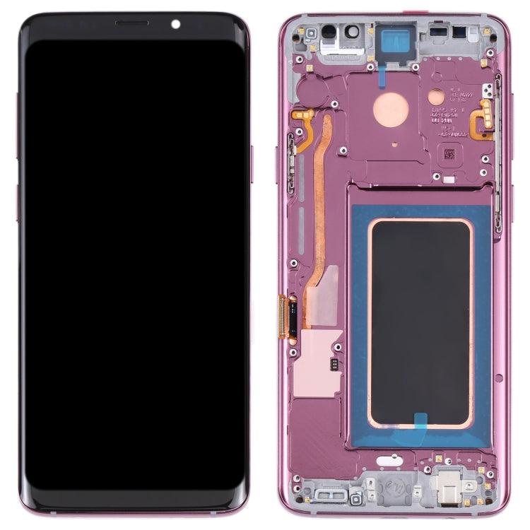 Purple Super AMOLED LCD Screen and Digitizer Assembly with Frame for Samsung Galaxy S9+
