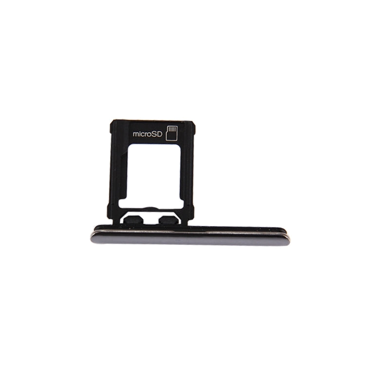 Silver Micro SD Card Tray and Dust Plug for Sony Xperia XZ Premium (Single SIM Version)