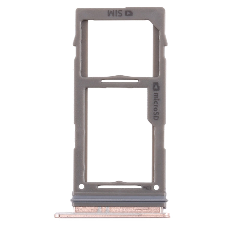 SIM Card Tray + Micro SD Card Tray for Samsung Galaxy S10+ / S10 / S10e(Rose Gold)