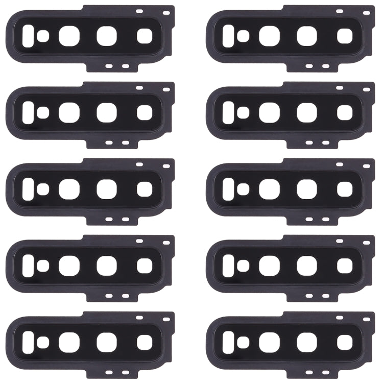 10-Piece Black Camera Lens Covers for Samsung Galaxy S10