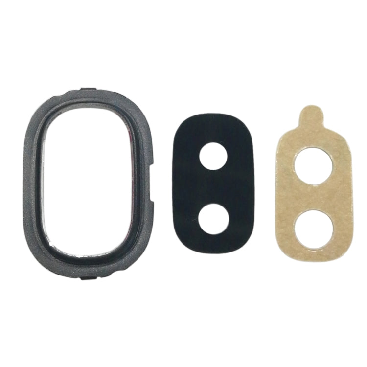 Samsung Galaxy J4 10 PCS Back Camera Bezel with Lens Cover & Adhesive (Black)