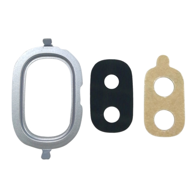 10 Pieces of Blue Back Camera Bezel with Lens Cover & Adhesive for Samsung Galaxy J4, J400F/DS, J400G/DS