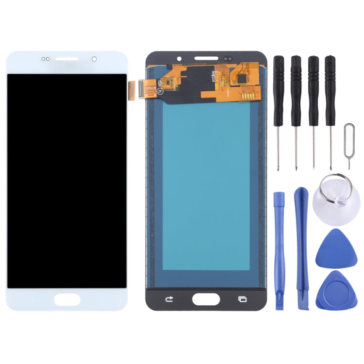 LCD Screen and Digitizer Full Assembly (TFT Material) for Galaxy A7 (2016) - White