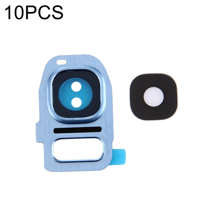 10-Piece Blue Camera Lens Covers for Samsung Galaxy S7 Edge/G935