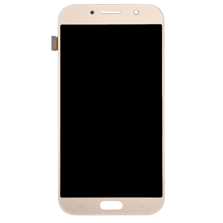 LCD Screen and Digitizer Full Assembly for Galaxy A7 (2017), A720F, A720F/DS (Gold) - Original Replacement