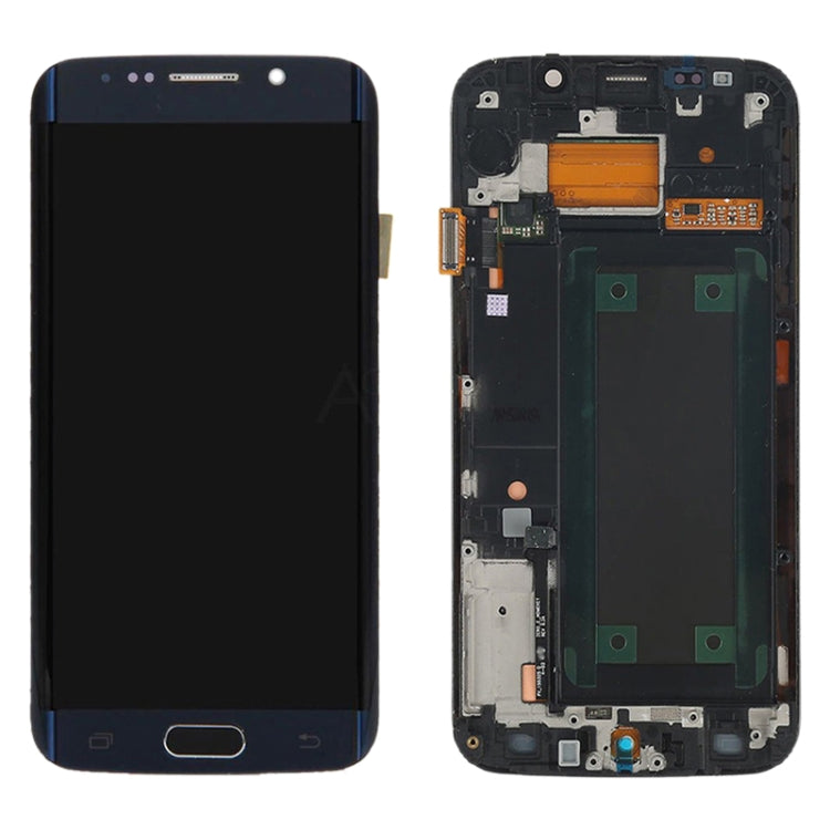 Samsung Galaxy S6 Edge SM-G925F Black LCD Screen and Digitizer Full Assembly with Frame