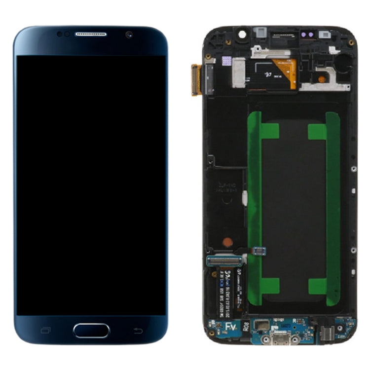 Samsung Galaxy S6 SM-G920F Original LCD Screen Replacement with Frame (Blue)
