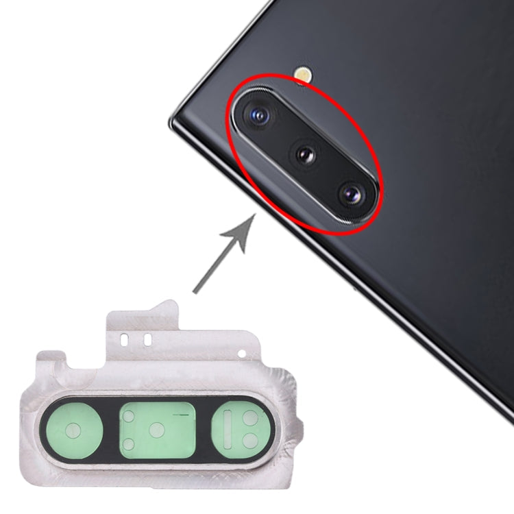 10 Pieces Silver Camera Lens Covers for Galaxy Note 10