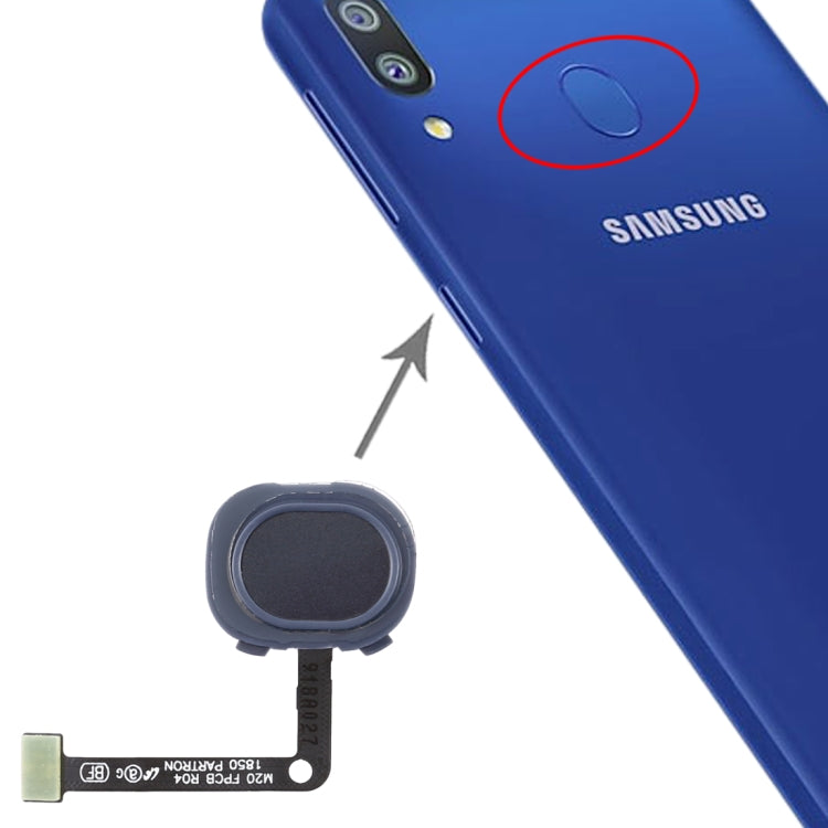 Fingerprint Sensor Flex Cable Replacement for Samsung Galaxy M20 (Black)