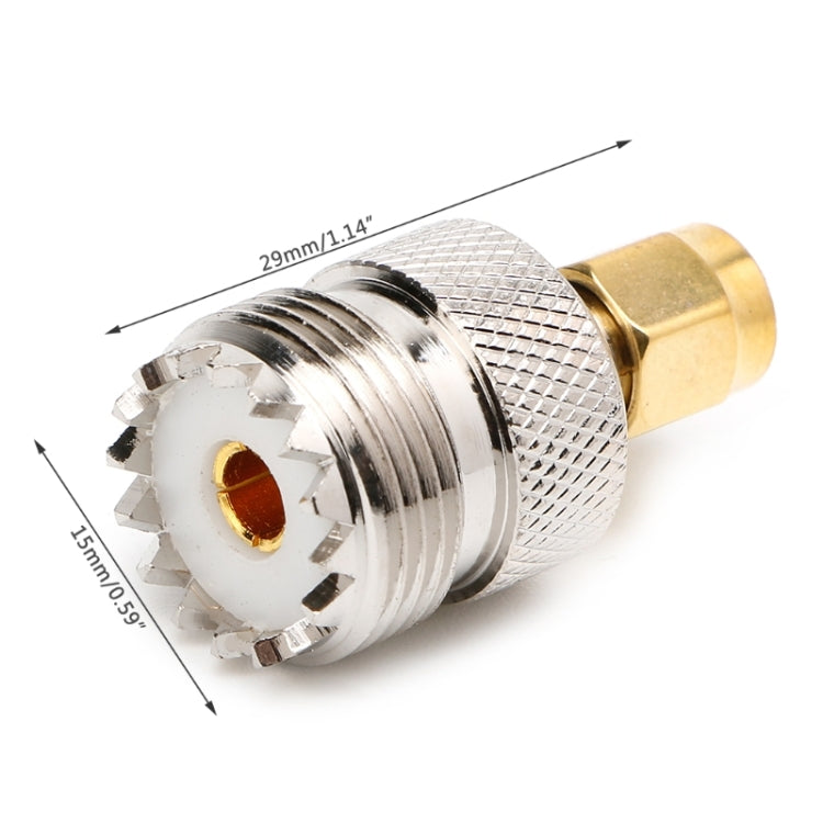SMA Male to UHF Female RF Coaxial Connector Adapter
