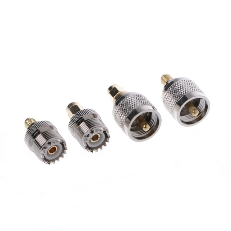 4 Piece A13 Adapter Kit for RF Connectivity - PL259 / SO239 to SMA Male / Female RF Connector