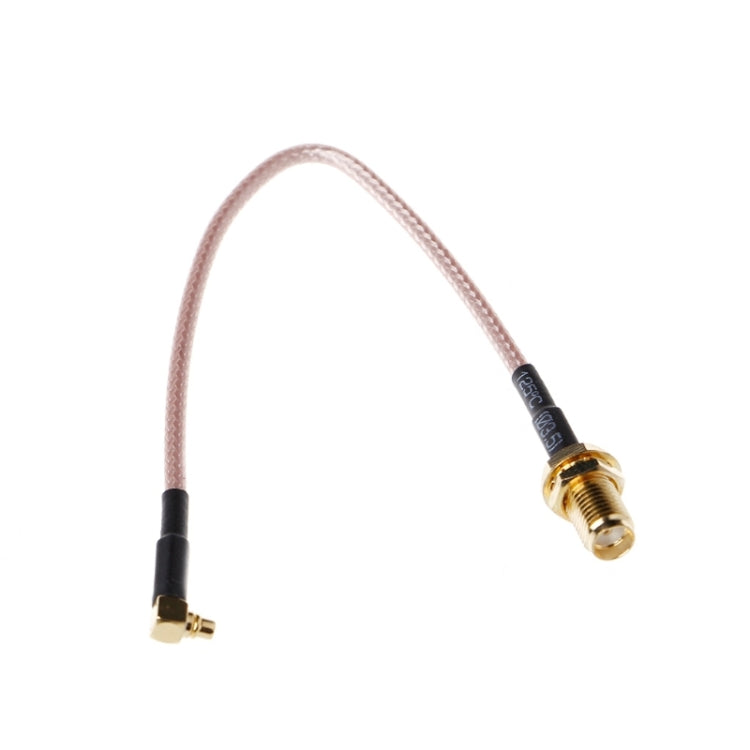 Wireless RG316 SMA Female to MMCX Right Angle Male Braid Cable, 15cm Length