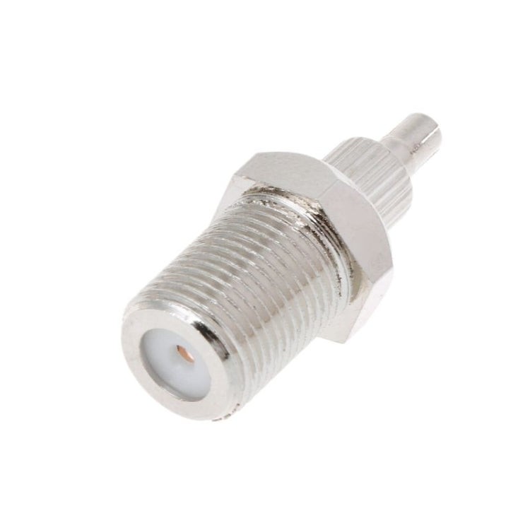 F Female to CRC9 / TS9 RF Male Coaxial Plug Adapter with Nickel Plated Connector