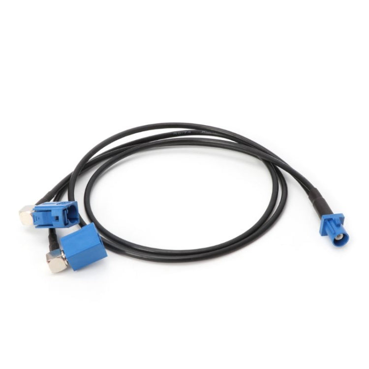 RG174 Type Fakra C Male to Dual Fakra C Female Y-Splitter Cable - 50cm Length