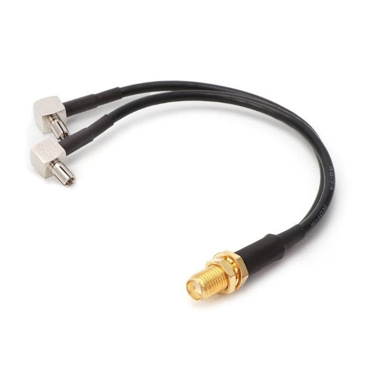 RG174 SMA Female to 2 x TS9 Male 15cm Cable Extension