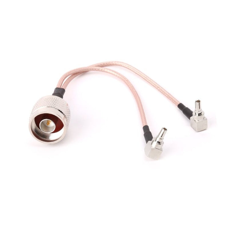 High-Quality 15cm RG316 N Male to 2xTS9 / 2xCRC9 Male Connecting Cable