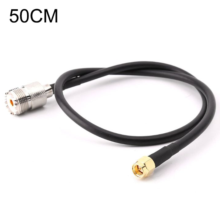 50cm RG58 UHF Female to SMA Male Connecting Cable