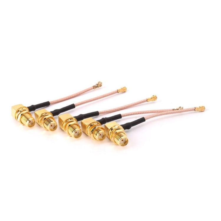 5-Pack RG178 Ufl / IPX / IPEX to SMA Female Adapter Braid Cables, 5cm Length