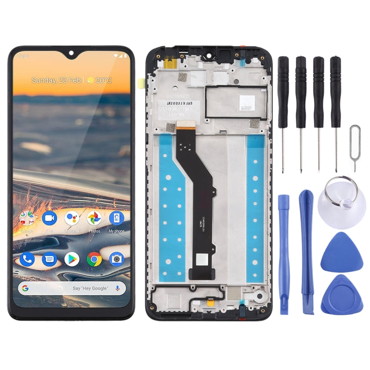 Full Assembly LCD Screen and Digitizer With Frame for Nokia 5.3 - Black