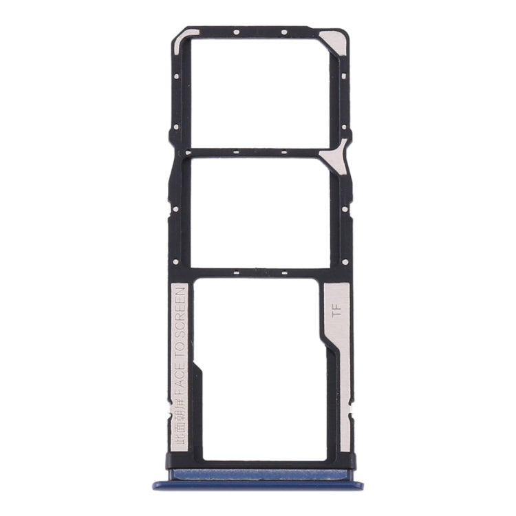 SIM Card Tray Set for Xiaomi Redmi 10X 4G / Redmi Note 9 (Blue)