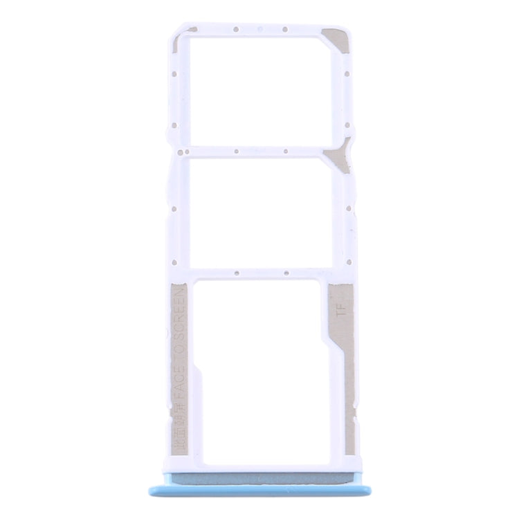 SIM Card Tray + Micro SD Card Tray Set for Xiaomi Redmi 10X 4G / Redmi Note 9 (White)