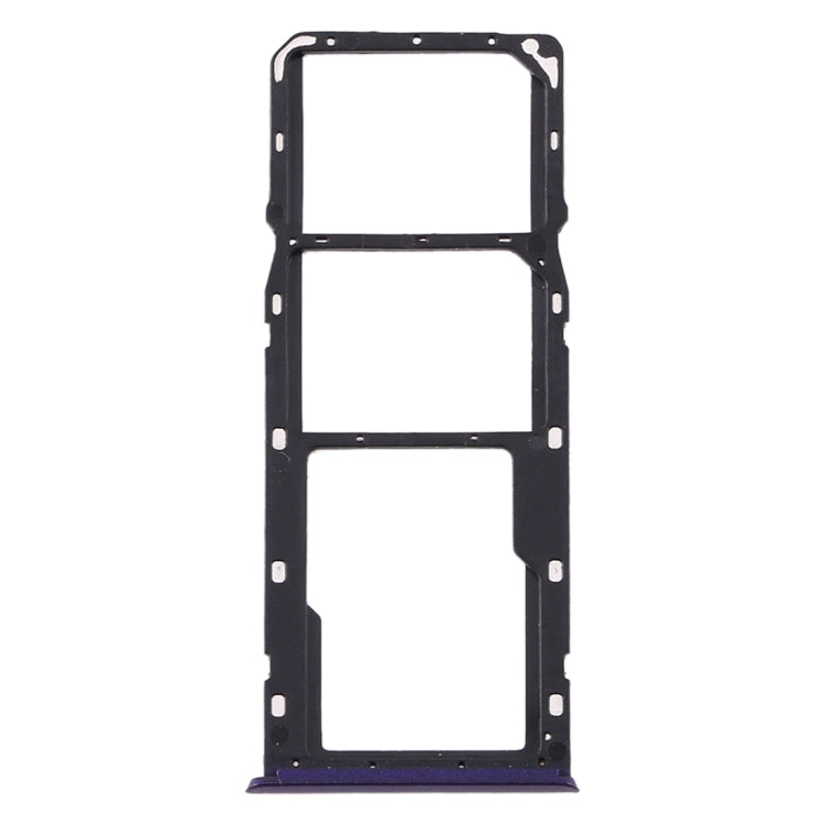 SIM Card Tray + Micro SD Card Tray Replacement Set for OPPO Realme 5s (Purple)