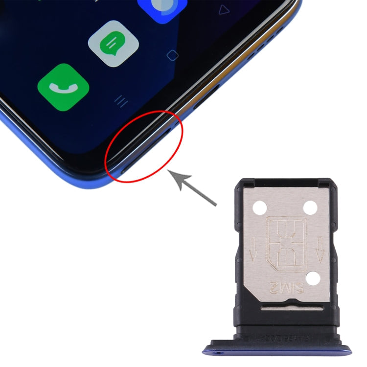 Purple SIM Card Tray for OPPO Realme X50 5G - High-Quality Replacement
