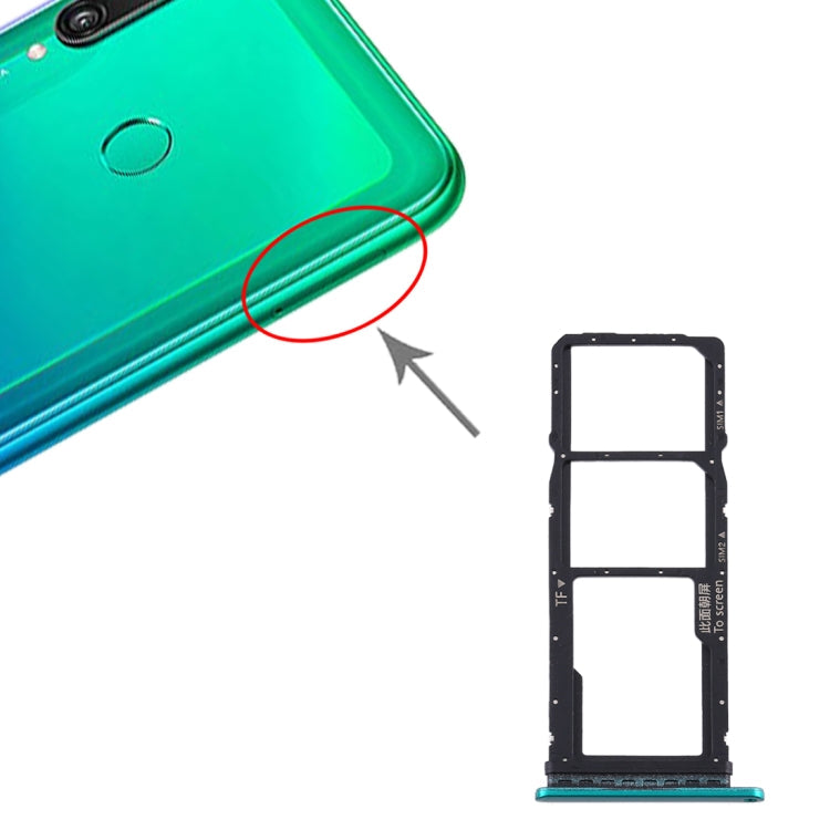 SIM Card Tray, SIM Card Tray, and Micro SD Card Tray Set for Huawei Y7p (Green)