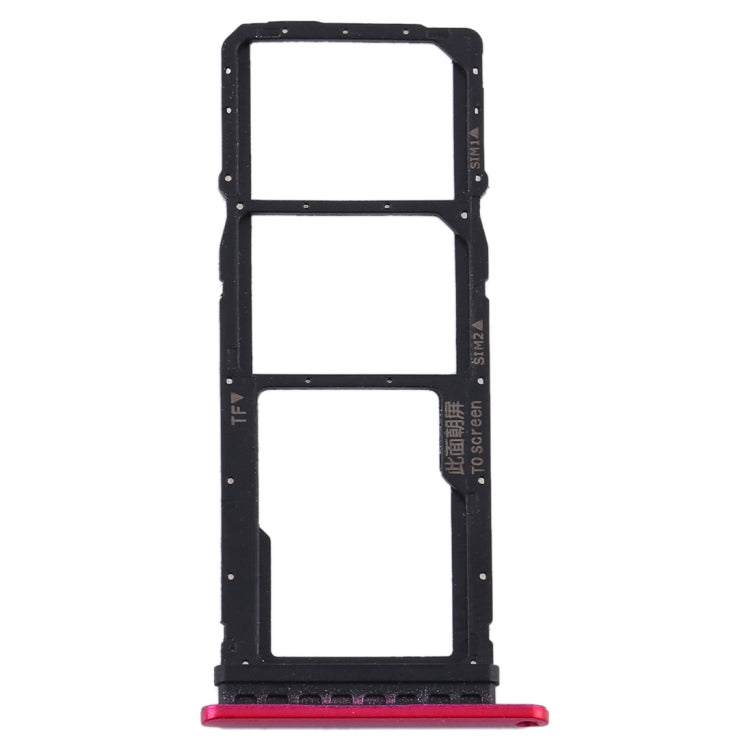Huawei Y7p SIM Card Trays and Micro SD Card Tray Set (Rose Red)