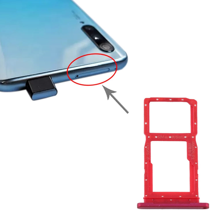 Huawei Y9s Red SIM Card Tray and Micro SD Card Tray Replacement
