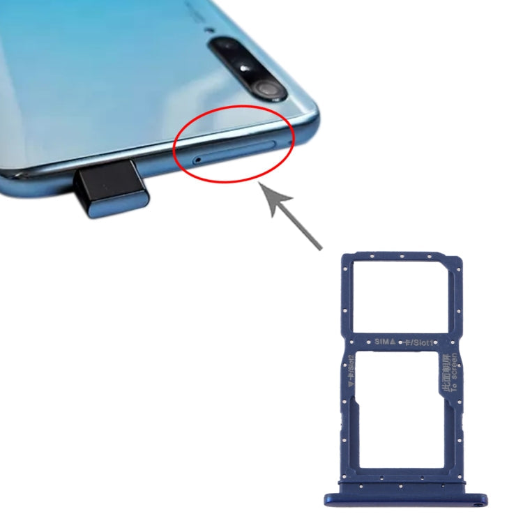 Huawei Y9s 2020 SIM Card Tray and Micro SD Card Tray (Blue)